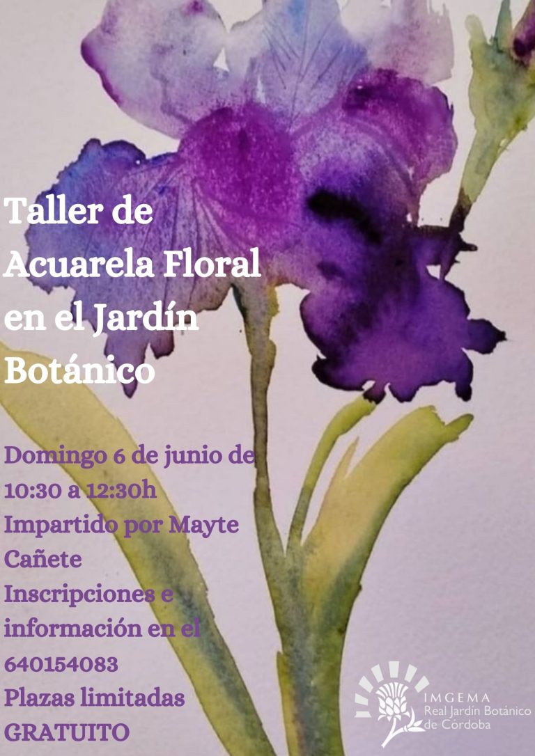 Taller de Acuarela Floral en el Jardín Botánico